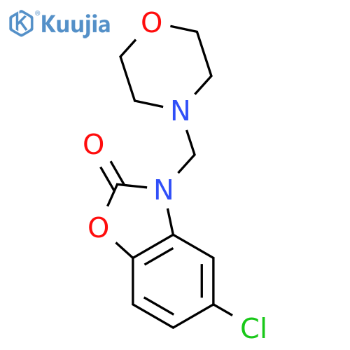 2(3H)-Benzoxazolone,5-chloro-3-(4-morpholinylmethyl)- structure