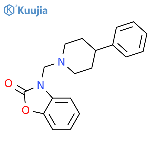2(3H)-Benzoxazolone, 3-[(4-phenyl-1-piperidinyl)methyl]- structure