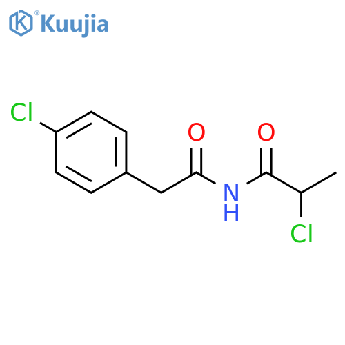 4-Chloro-N-(2-chloro-1-oxopropyl)benzeneacetamide structure