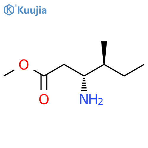 methyl (3R,4S)-3-amino-4-methylhexanoate structure