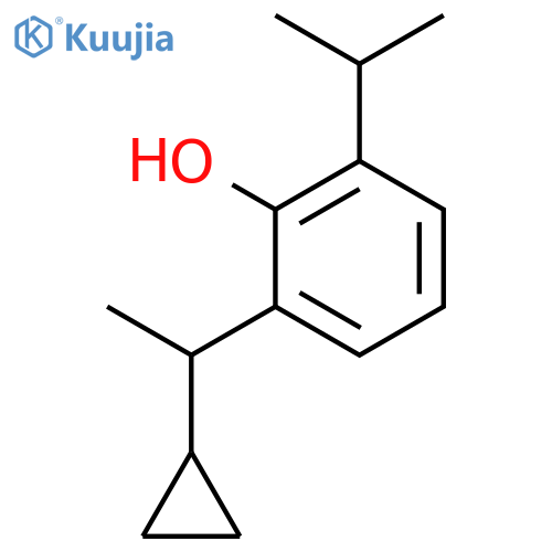 Phenol, 2-[(1R)-1-cyclopropylethyl]-6-(1-methylethyl)- structure