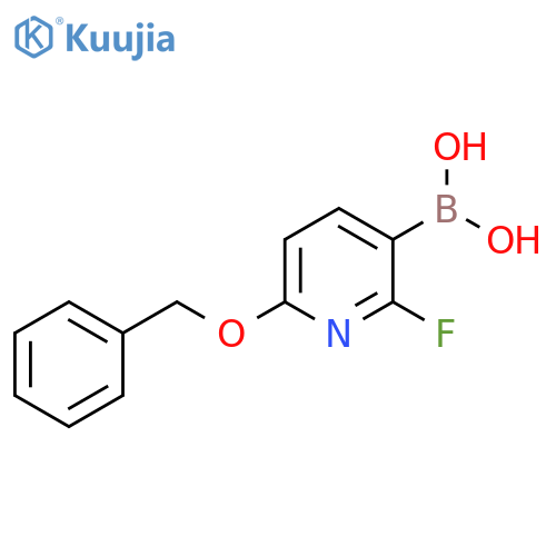 6-Benzyloxy-2-fluoropyridine-3-boronic acid structure