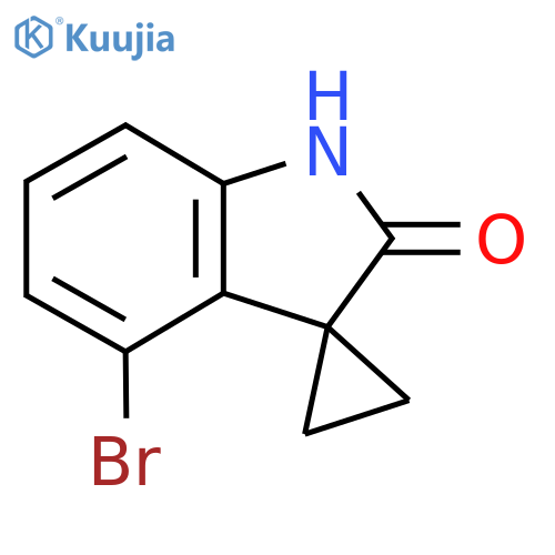 4'-bromo-1',2'-dihydrospirocyclopropane-1,3'-indole-2'-one structure