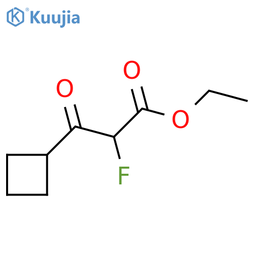 ethyl 3-cyclobutyl-2-fluoro-3-oxopropanoate structure