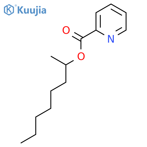 2-Pyridinecarboxylic acid, 1-methylheptyl ester structure