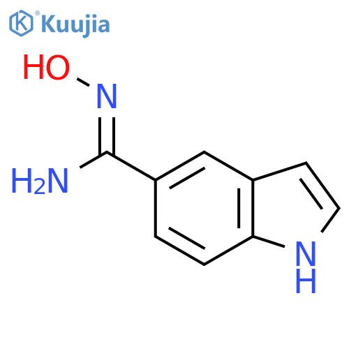 1H-Indole-5-carboximidamide, N-hydroxy- structure