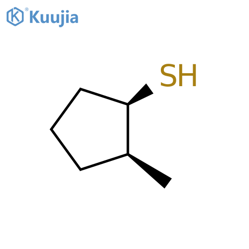 (1S,2R)-2-methylcyclopentanethiol structure