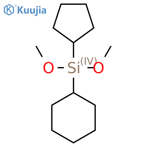 Cyclohexyl(cyclopentyl)dimethoxysilane structure