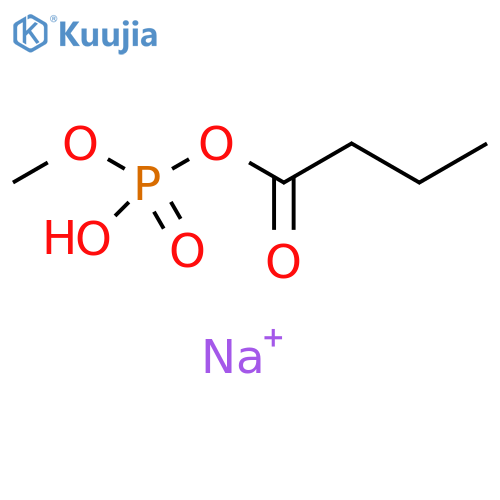 Butanoic acid, monoanhydride with methyl dihydrogen phosphate, sodium salt (1:1) structure