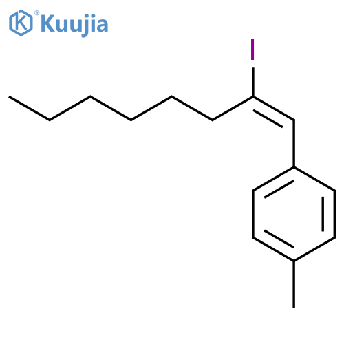 Benzene, 1-[(1Z)-2-iodo-1-octen-1-yl]-4-methyl- structure