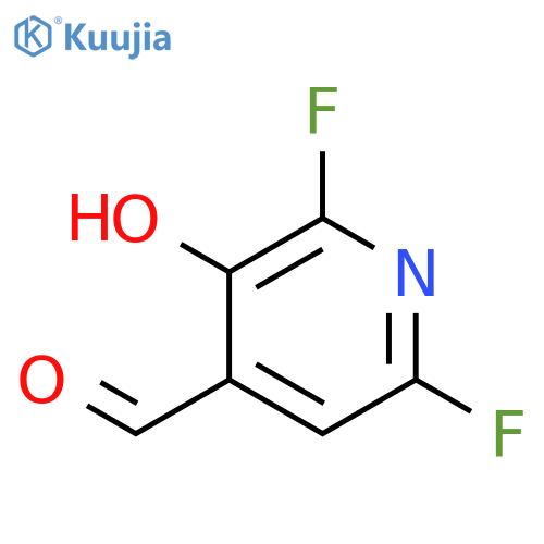 2,6-Difluoro-3-hydroxypyridine-4-carboxaldehyde structure