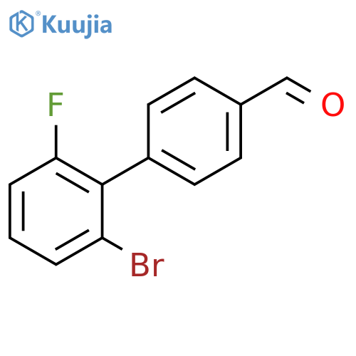4-(2-bromo-6-fluorophenyl)benzaldehyde structure