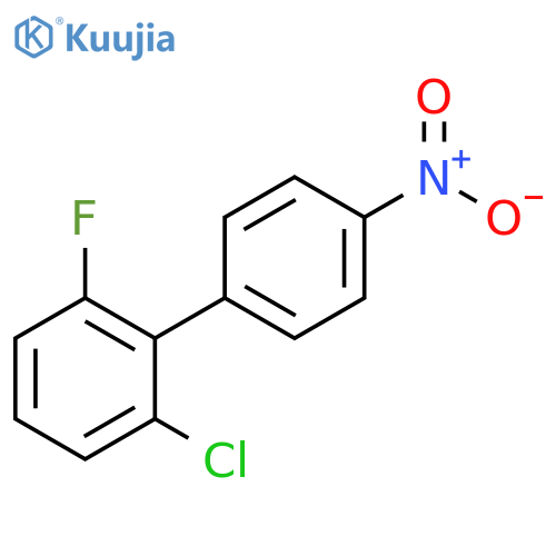 1-chloro-3-fluoro-2-(4-nitrophenyl)benzene structure