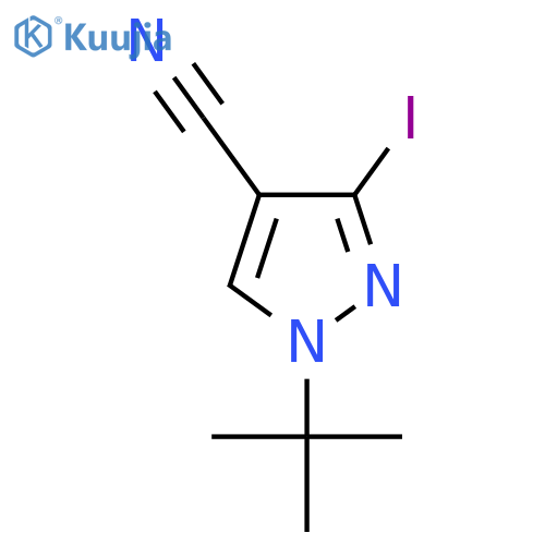 1-(Tert-Butyl)-3-iodo-1H-pyrazole-4-carbonitrile structure