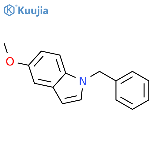 1H-Indole,5-methoxy-1-(phenylmethyl)- structure