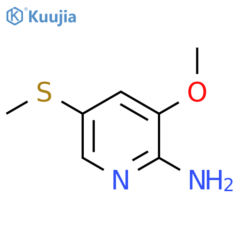 3-Methoxy-5-(methylsulfanyl)pyridin-2-amine structure