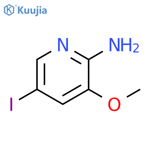 5-Iodo-3-Methoxy-pyridin-2-ylaMine structure