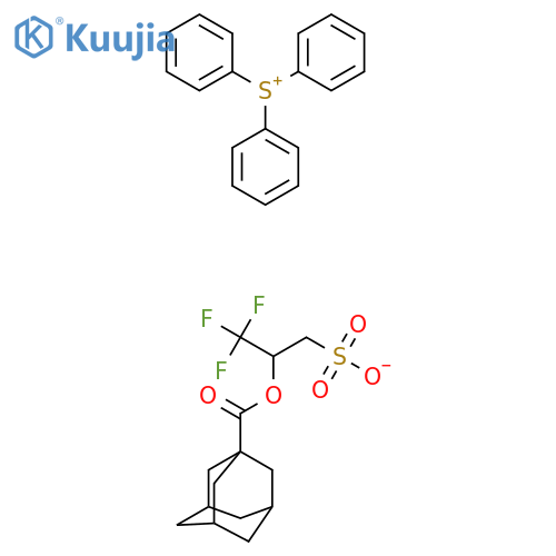 2-(Adamantane-1-carbonyloxy)-3,3,3-trifluoro-propane-1-sulfonate;triphenylsulfonium structure
