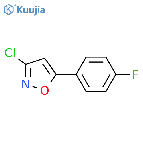 Isoxazole, 3-chloro-5-(4-fluorophenyl)- structure