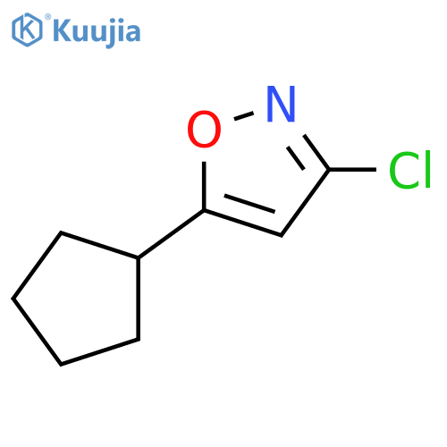 Isoxazole, 3-chloro-5-cyclopentyl- structure