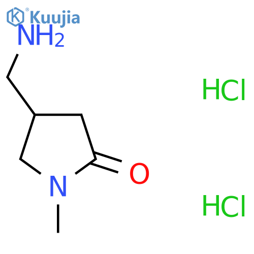 4-(Aminomethyl)-1-methyl-2-pyrrolidinone dihydrochloride structure