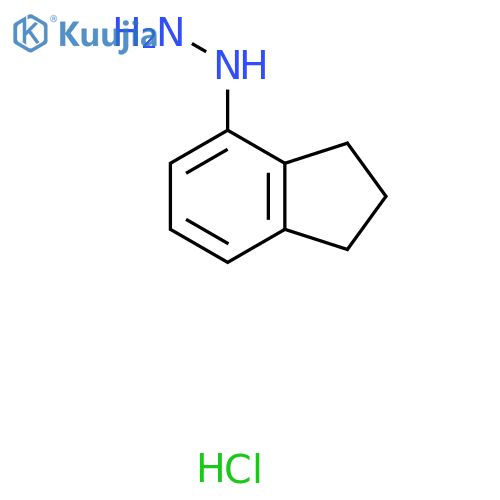 2,3-Dihydro-1H-inden-4-ylhydrazine;hydrochloride structure
