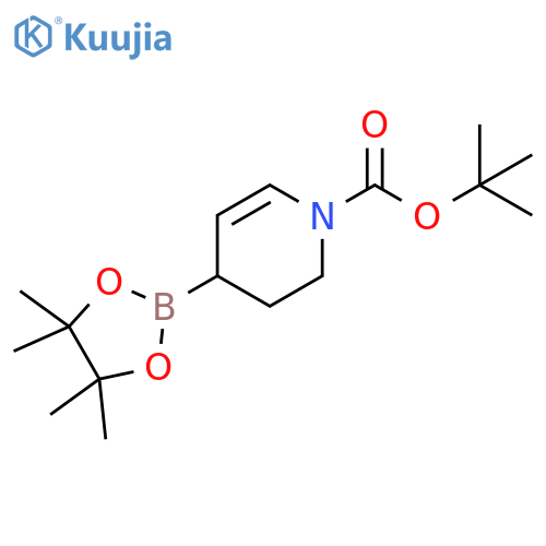 tert-butyl 4-(4,4,5,5-tetramethyl-1,3,2-dioxaborolan-2-yl)-3,4-dihydro-2H-pyridine-1-carboxylate structure