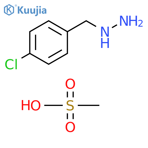 (4-chlorobenzyl)hydrazine methanesulfonate structure