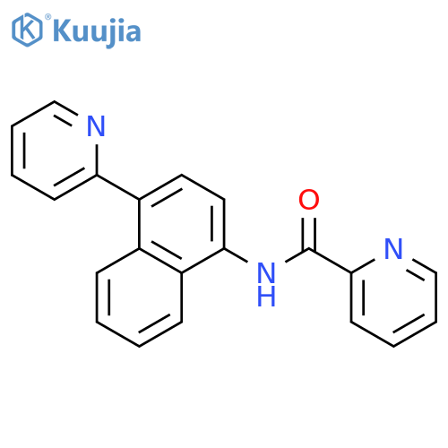 2-Pyridinecarboxamide, N-[4-(2-pyridinyl)-1-naphthalenyl]- structure