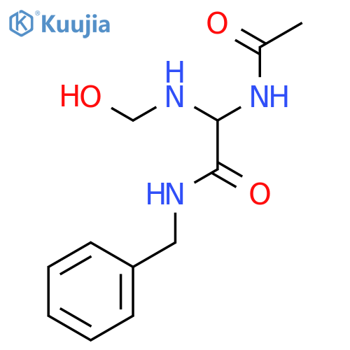 Acetamide, 2-(acetylamino)-2-(hydroxymethylamino)-N-(phenylmethyl)- structure