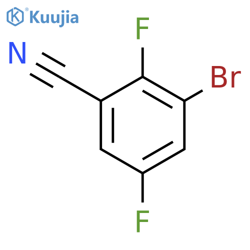 3-Bromo-2,5-difluorobenzonitrile structure