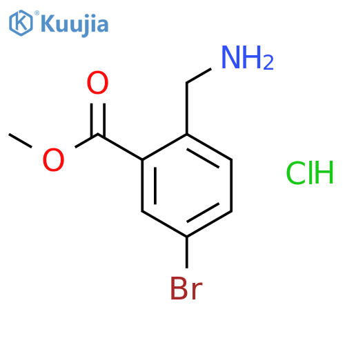 Methyl 2-(aminomethyl)-5-bromobenzoate hydrochloride structure