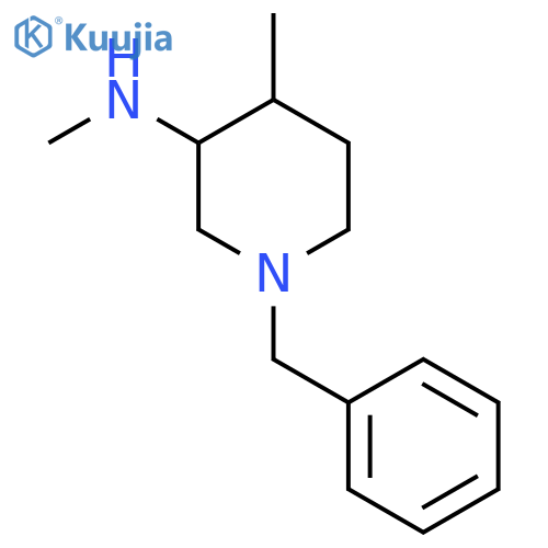 (3S,4R)-1-Benzyl-N,4-dimethylpiperidin-3-amine structure