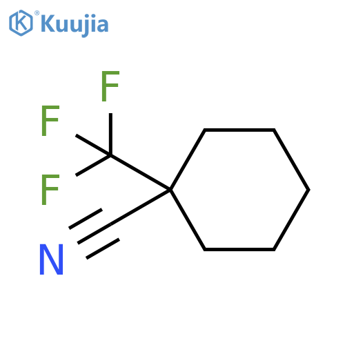 1-(trifluoromethyl)cyclohexane-1-carbonitrile structure