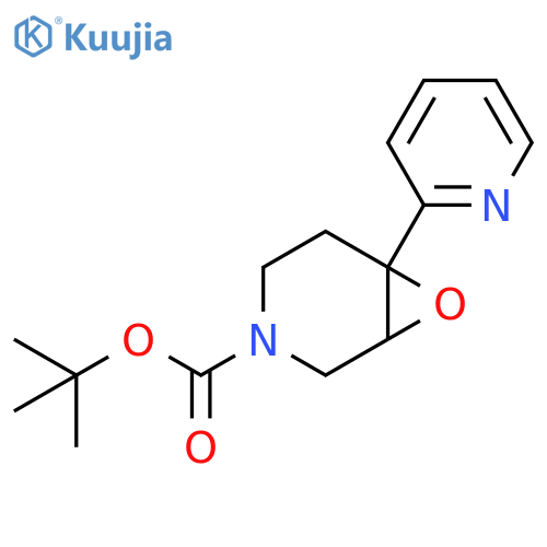 tert-butyl 6-(pyridin-2-yl)-7-oxa-3-azabicyclo[4.1.0]heptane-3-carboxylate structure