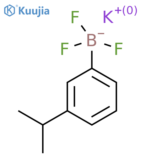 potassium trifluoro3-(propan-2-yl)phenylboranuide structure