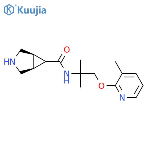 (1R,5S,6R)-N-{2-methyl-1-(3-methylpyridin-2-yl)oxypropan-2-yl}-3-azabicyclo3.1.0hexane-6-carboxamide structure