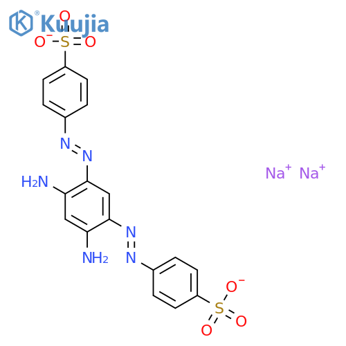 Benzenesulfonic acid,4,4'-[(4,6-diamino-1,3-phenylene)bis(azo)]bis-, disodium salt (9CI) structure