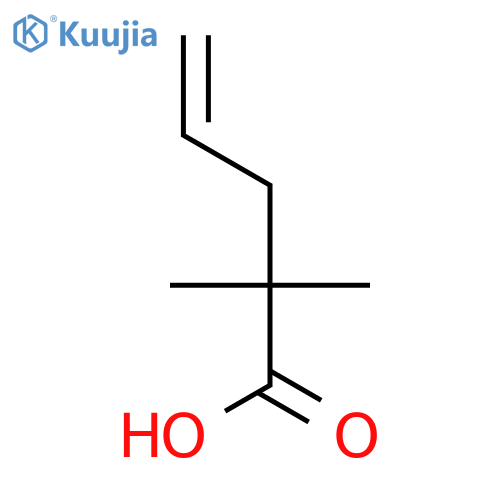 2,2-dimethylpent-4-enoic acid structure