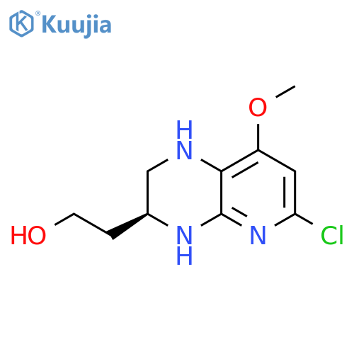 2-[(3S)-6-chloro-8-methoxy-1H,2H,3H,4H-pyrido[2,3-b]pyrazin-3-yl]ethan-1-ol structure