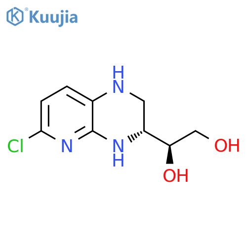 (1S)-1-[(3R)-6-chloro-1H,2H,3H,4H-pyrido[2,3-b]pyrazin-3-yl]ethane-1,2-diol structure