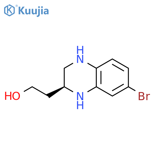 2-[(2S)-7-bromo-1,2,3,4-tetrahydroquinoxalin-2-yl]ethan-1-ol structure