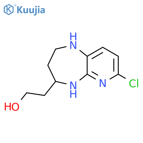 2-{7-chloro-1H,2H,3H,4H,5H-pyrido[2,3-b][1,4]diazepin-4-yl}ethan-1-ol structure