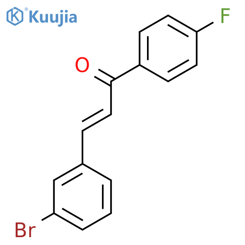 (E)-3-(3-Bromophenyl)-1-(4-fluorophenyl)prop-2-en-1-one structure