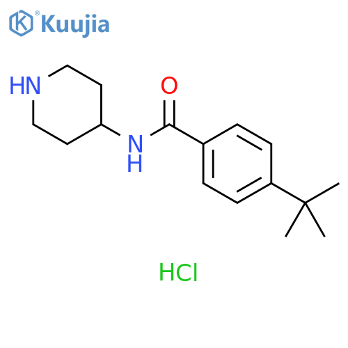 4-tert-Butyl-N-piperidin-4-ylbenzamide hydrochloride structure
