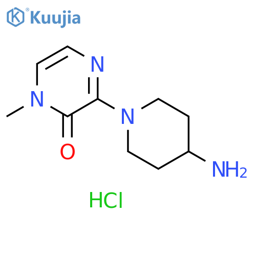 3-(4-Aminopiperidin-1-yl)-1-methylpyrazin-2(1H)-one hydrochloride structure