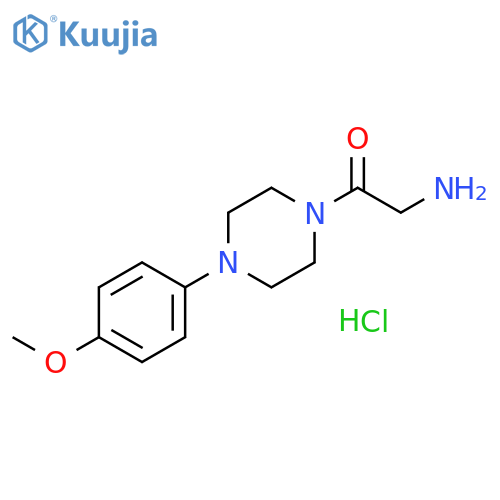 {2-4-(4-Methoxyphenyl)piperazin-1-yl-2-oxoethyl}amine hydrochloride structure