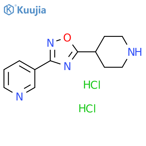 3-(5-Piperidin-4-yl-1,2,4-oxadiazol-3-yl)pyridine dihydrochloride structure
