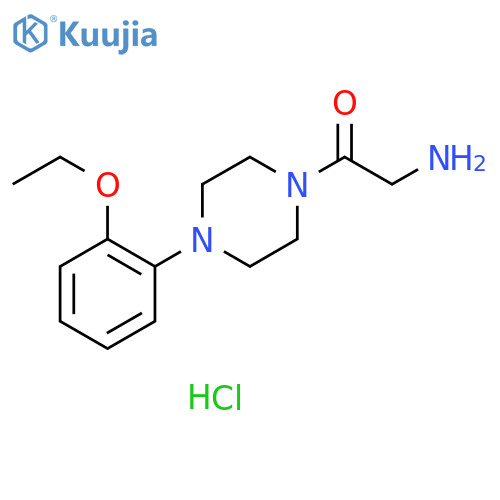 2-amino-1-[4-(2-ethoxyphenyl)piperazin-1-yl]ethan-1-one hydrochloride structure