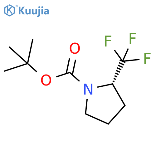 tert-butyl (2S)-2-(trifluoromethyl)pyrrolidine-1-carboxylate structure